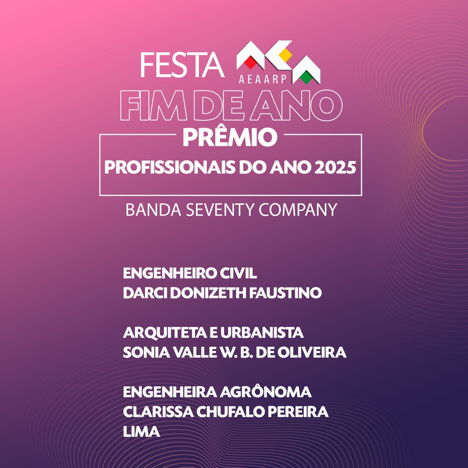 Festa Final do Ano - Profissionais do Ano AEAARP 2025